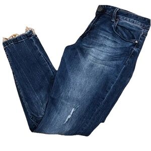 Kut From the Kloth Distressed Ankle Skinny High Rise Jeans Size 8